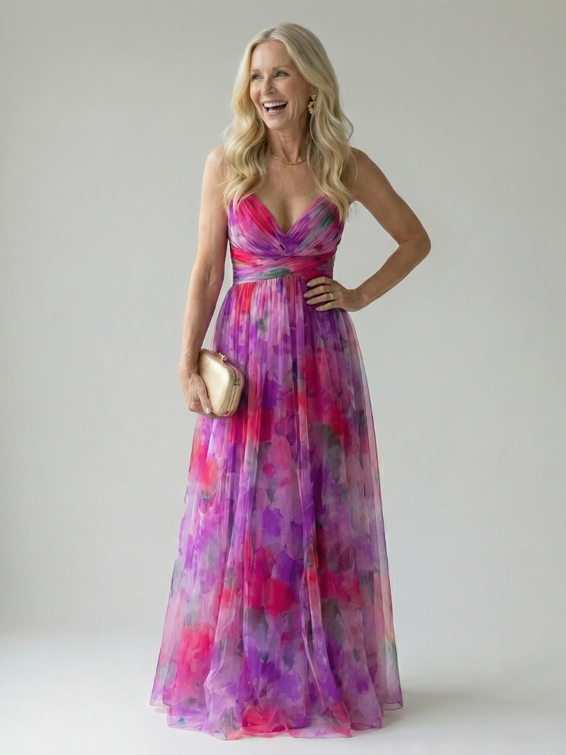 Isel | Vestido maxi envolvente suave
